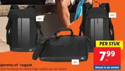 Lidl Sporttas of -rugzak aanbieding