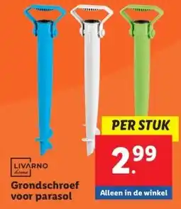 Lidl Grondschroef voor parasol aanbieding