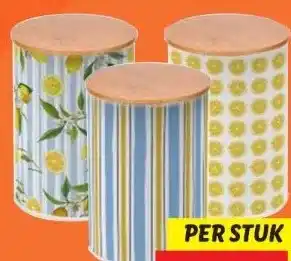 Lidl Metalen voorraadpot aanbieding