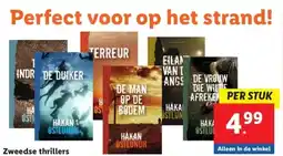 Lidl Zweedse thrillers aanbieding
