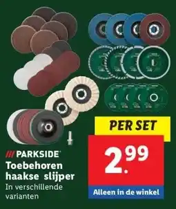 Lidl Toebehoren haakse slijper aanbieding
