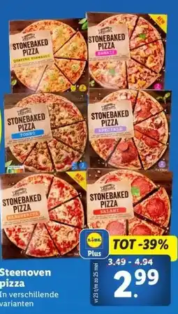 Lidl Steenoven pizza aanbieding