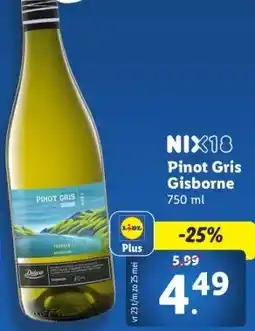 Lidl Pinot Gris Gisborne aanbieding