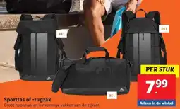 Lidl Sporttas of -rugzak aanbieding