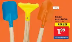 Lidl Kinder- gereedschap aanbieding