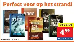 Lidl Zweedse thrillers aanbieding