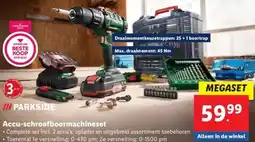 Lidl Accu-schroefboormachineset aanbieding