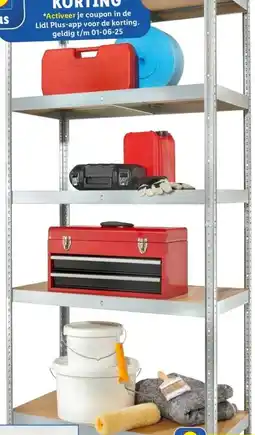 Lidl Stellingkast 90 x 45 x 180 cm aanbieding