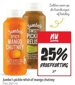 Jumbo Jumbo's pickle relish of mango chutney aanbieding