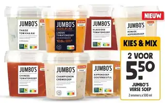 Jumbo JUMBO'S VERSE SOEP aanbieding