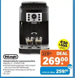 Albert Heijn DeLanghi Volautomatische espressomachine aanbieding