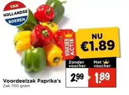Vomar Voordeelmarkt Voordeelzak Paprika's aanbieding