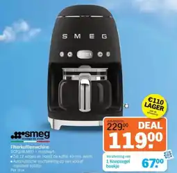 Albert Heijn Smeg Filterkoffiemachine aanbieding