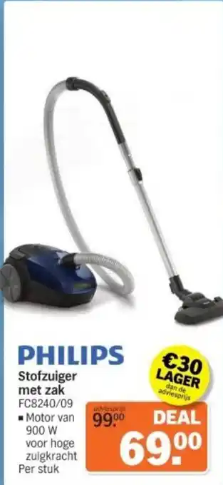 Albert Heijn Philips Stofzuiger met zak aanbieding