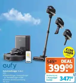Albert Heijn Cufy Robotstofzuiger 3 in 1 E20 aanbieding