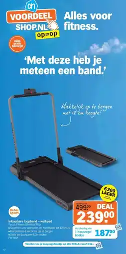 Albert Heijn Inklapbare loopband walkpad aanbieding