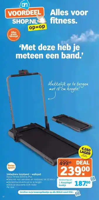 Albert Heijn Inklapbare loopband walkpad aanbieding