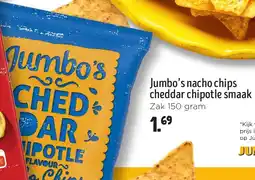 Jumbo Jumbo's nacho chips cheddar chipotle smaak aanbieding