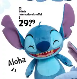 Intertoys 3+ Stitch interactieve knuffel aanbieding