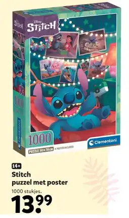 Intertoys Stitch puzzel met poster aanbieding