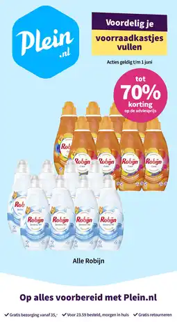 Plein.nl Alle Robijn aanbieding