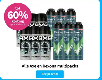 Plein.nl Alle Axe en Rexona multipacks aanbieding