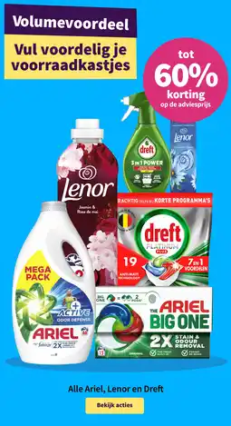 Plein.nl Alle Ariel, Lenor en Dreft aanbieding