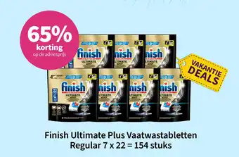 Plein.nl Finish Ultimate Plus Vaatwastabletten aanbieding