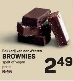 Ekoplaza Bakkerij van der Westen BROWNIES aanbieding