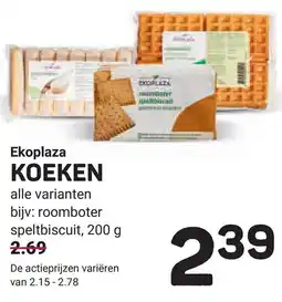 Ekoplaza Ekoplaza koeken aanbieding