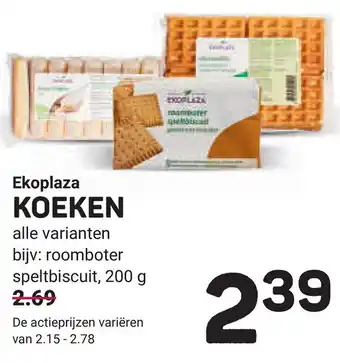 Ekoplaza Ekoplaza koeken aanbieding