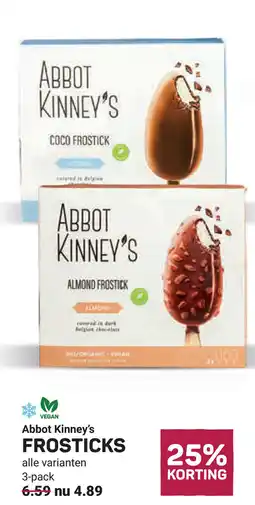 Ekoplaza Abbot kinney's frosticks aanbieding