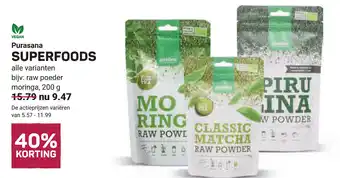 Ekoplaza Purasana superfoods aanbieding