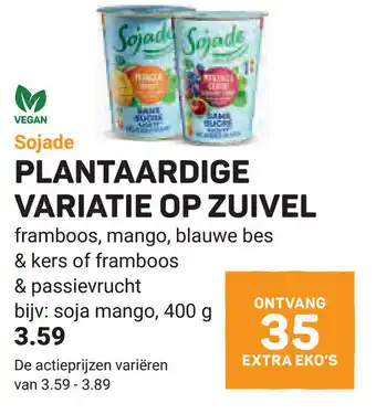 Ekoplaza Plantaardige variatie op zuivel aanbieding