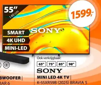 Expert Sony mini led 4k tv aanbieding