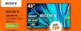 Expert Sony led 4k tv aanbieding