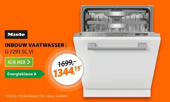 Expert Miele inbouw vaatwasser aanbieding