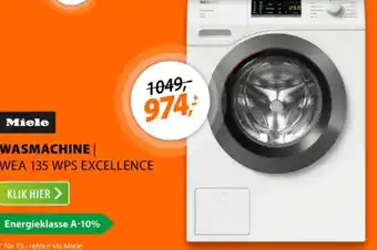 Expert Miele wasmachine aanbieding