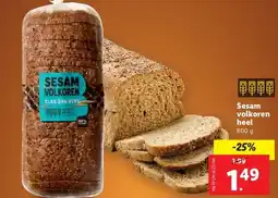 Lidl Sesam volkoren heel aanbieding