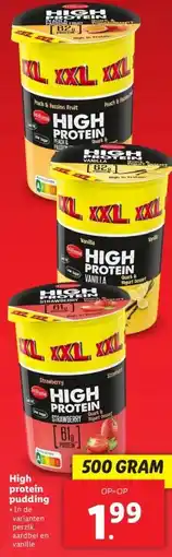 Lidl High protein pudding aanbieding