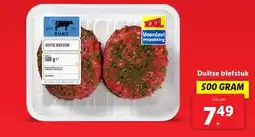 Lidl Duitse biefstuk aanbieding