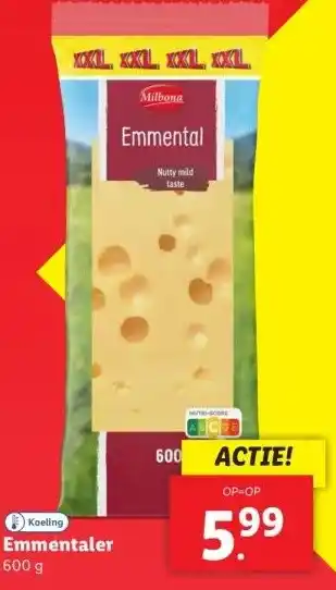 Lidl Koeling Emmentaler aanbieding
