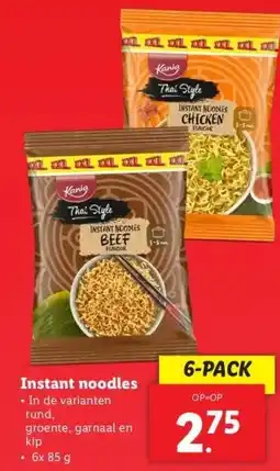 Lidl Instant noodles aanbieding