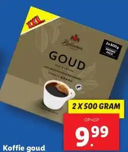 Lidl Koffie goud aanbieding
