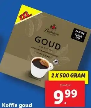 Lidl Koffie goud aanbieding