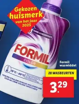 Lidl Formil wasmiddel aanbieding