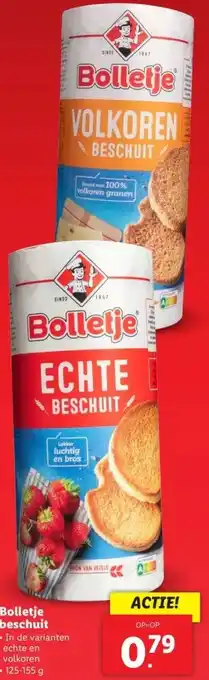 Lidl Bolletje beschuit aanbieding