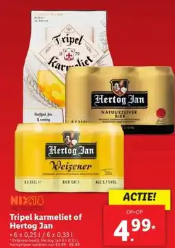 Lidl Tripel karmeliet of Hertog Jan aanbieding