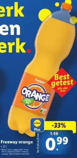 Lidl Freeway orange aanbieding
