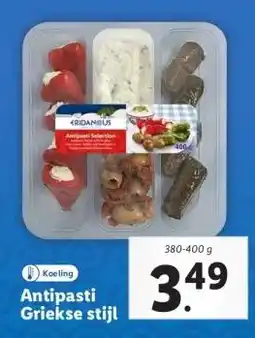 Lidl Antipasti Griekse stijl aanbieding